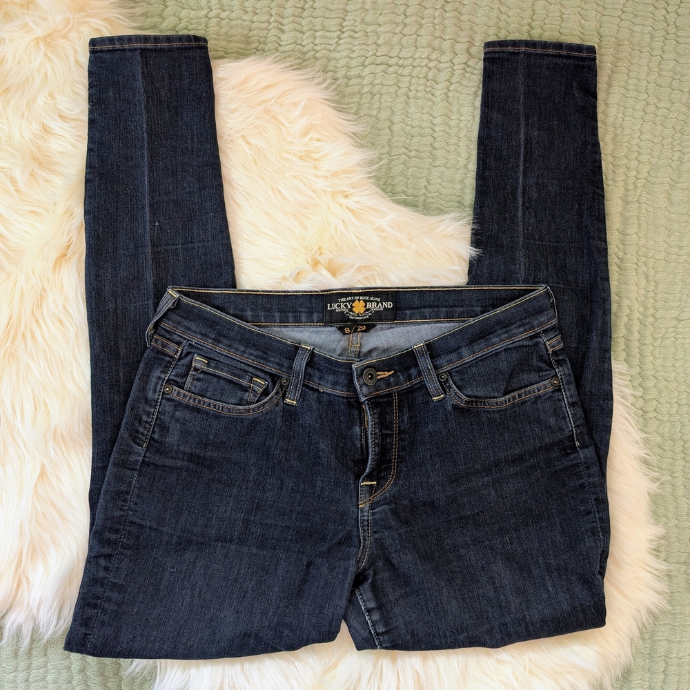 Lucky Brand Dark Blue Skinny Jeans - Size 29 - Made in USA